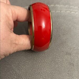 Bold Red Bangle Bracelet